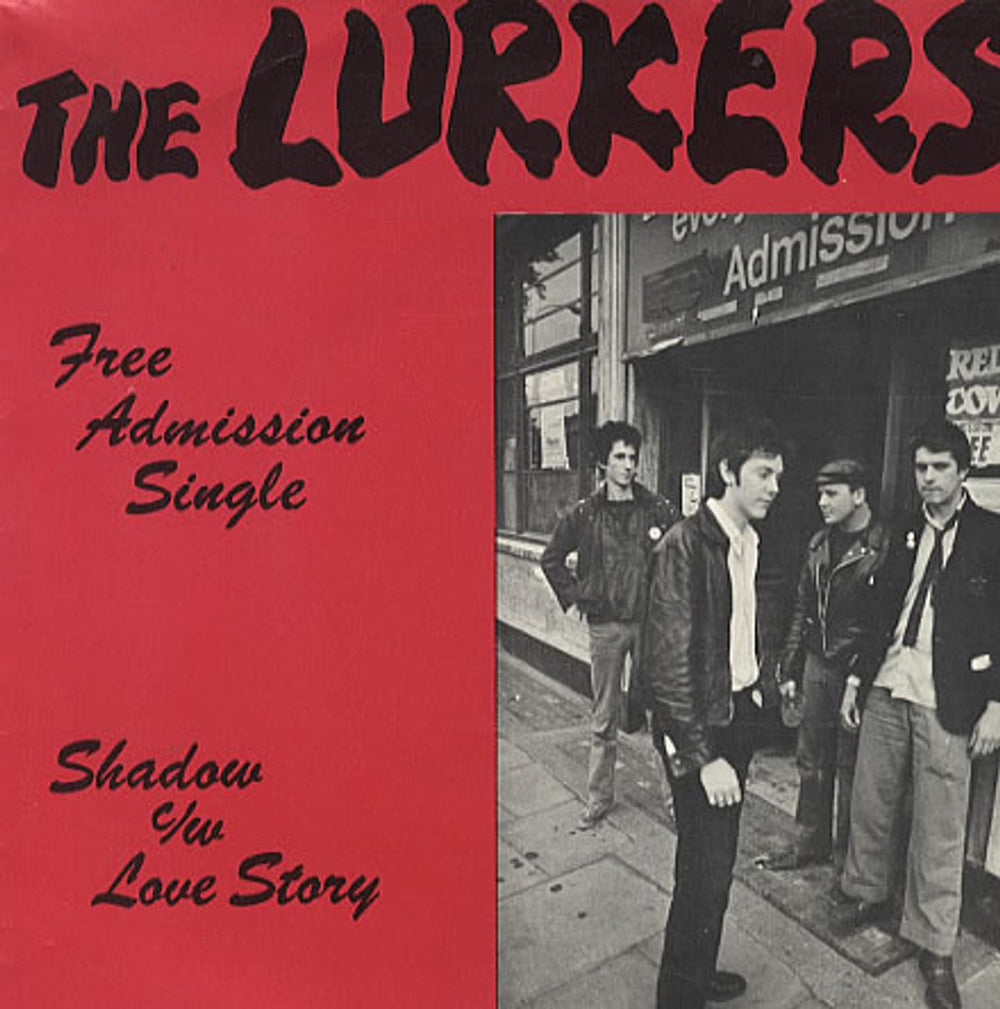 The Lurkers Free Admission Single - blue vinyl UK 7" vinyl single (7 inch record / 45) BEG1