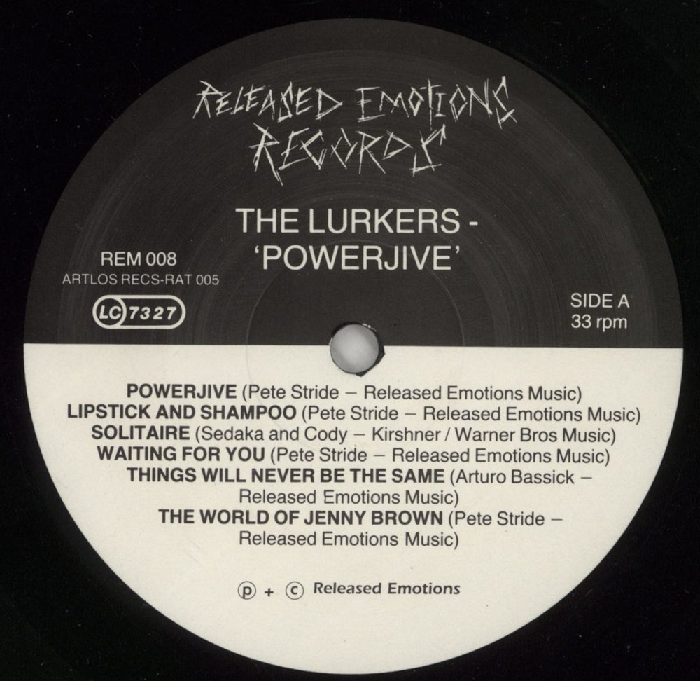 The Lurkers Powerjive German vinyl LP album (LP record) LRKLPPO867617