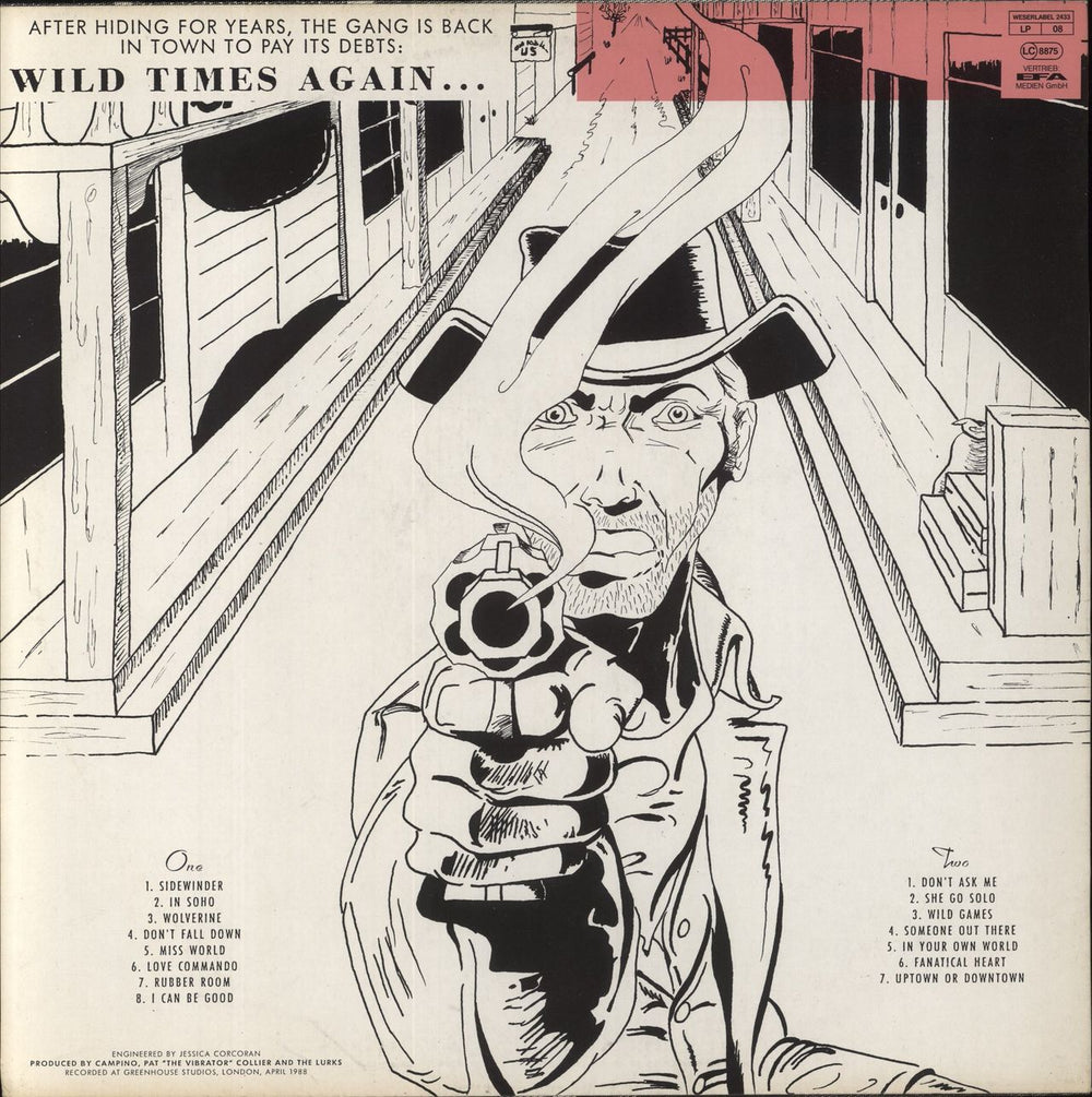 The Lurkers Wild Times Again German vinyl LP album (LP record)