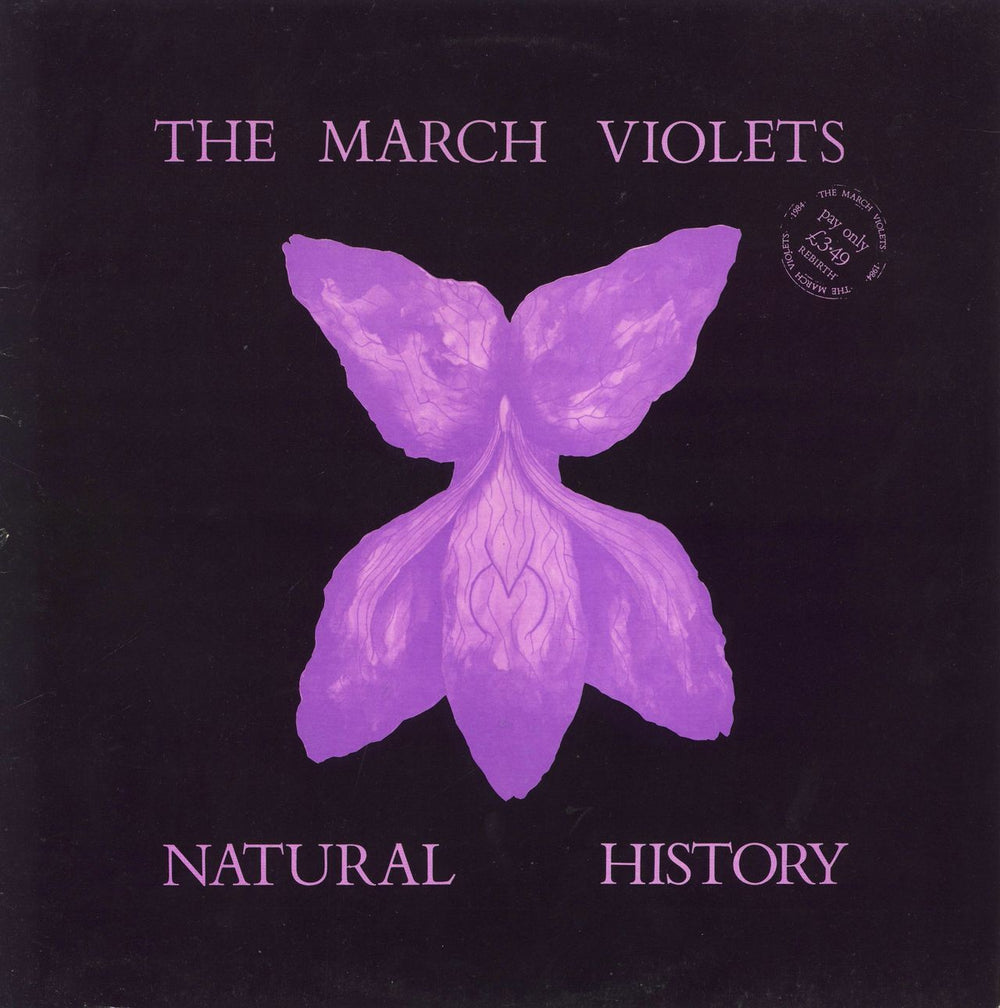 The March Violets Natural History - EX UK vinyl LP album (LP record) VRB25