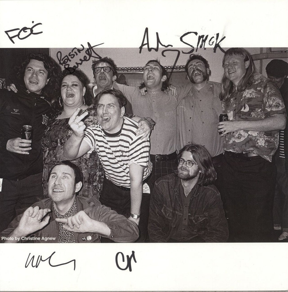 The Mary Wallopers Irish Rock 'N' Roll - Black In Clear Vinyl - Autographed Print UK vinyl LP album (LP record)