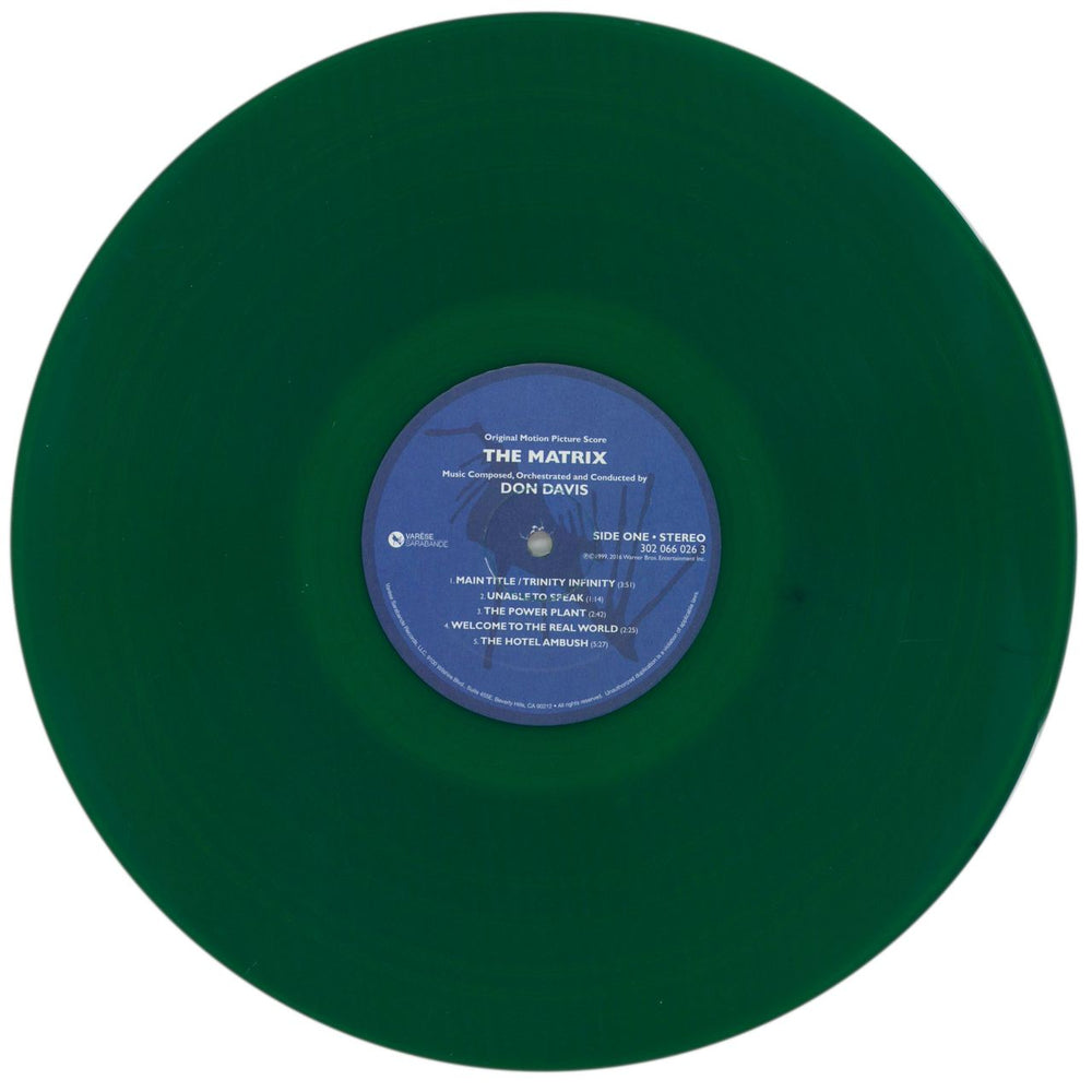 The Matrix The Matrix [Original Motion Picture Score] - 180g Green Vinyl US vinyl LP album (LP record) TMXLPTH858294