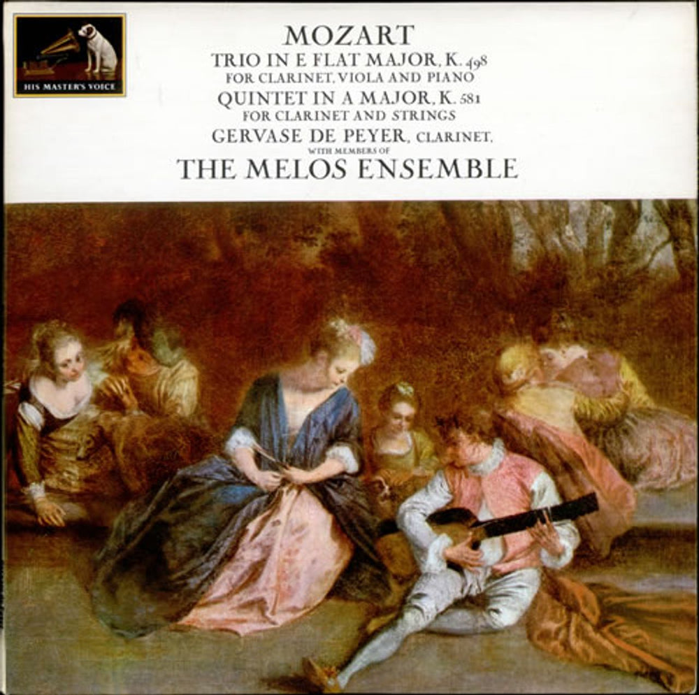 The Melos Ensemble Mozart: Trio in E-flat major, K.498 UK vinyl LP album (LP record) ASD605