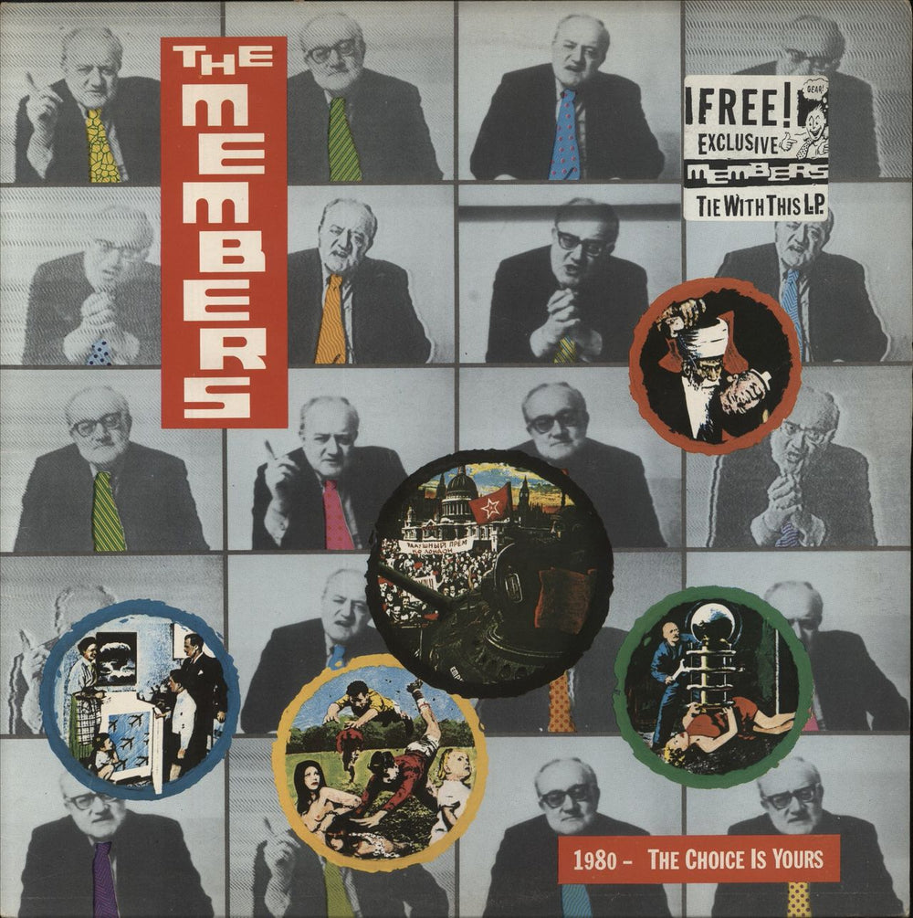 The Members 1980 - The Choice Is Yours - Stickered sleeve UK vinyl LP album (LP record) V2153
