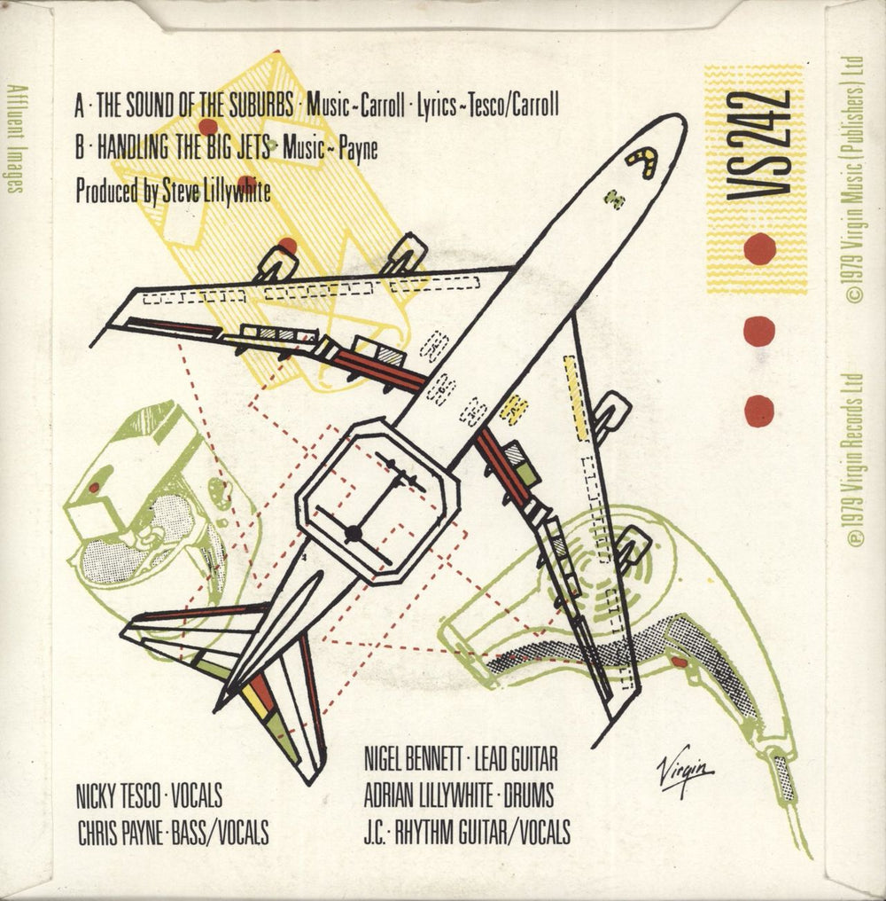 The Members The Sound Of The Suburbs - Clear Vinyl UK 7" vinyl single (7 inch record / 45)