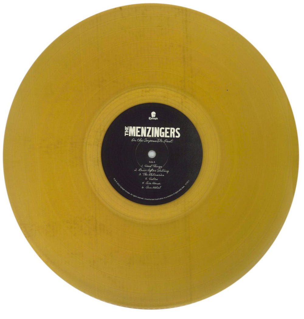 The Menzingers On The Impossible Past - Beer Coloured Vinyl US vinyl LP album (LP record) 6T-LPON855399