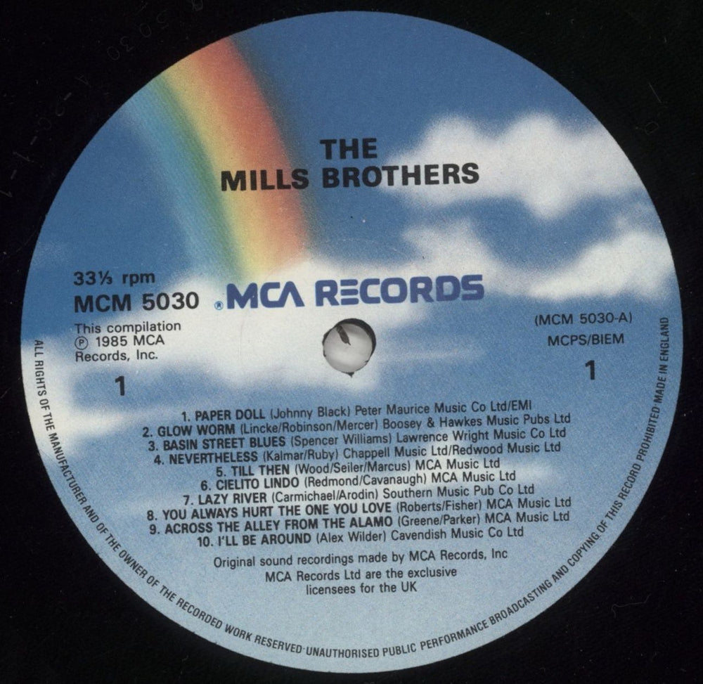 The Mills Brothers Golden Greats UK vinyl LP album (LP record) MI5LPGO880167