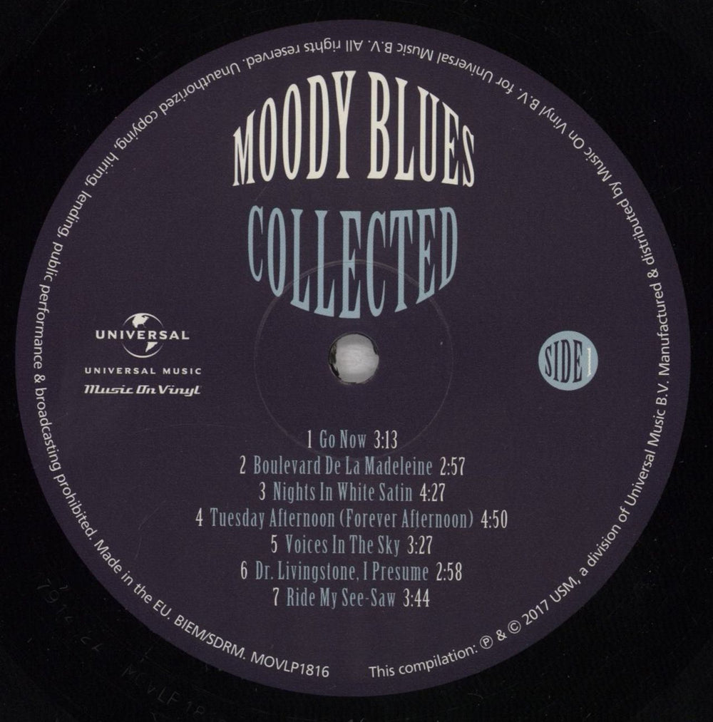 The Moody Blues Collected - 180gm UK 2-LP vinyl record set (Double LP Album) 602557107326