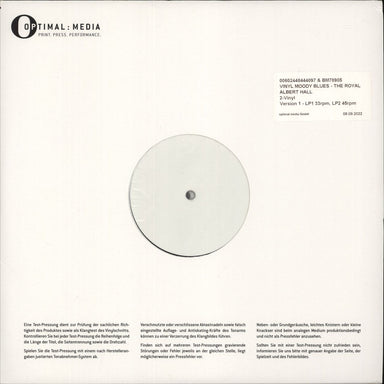 The Moody Blues The Royal Albert Hall Concert: Dec. 1969 - Sealed UK 2-LP vinyl record set (Double LP Album) 484440-9