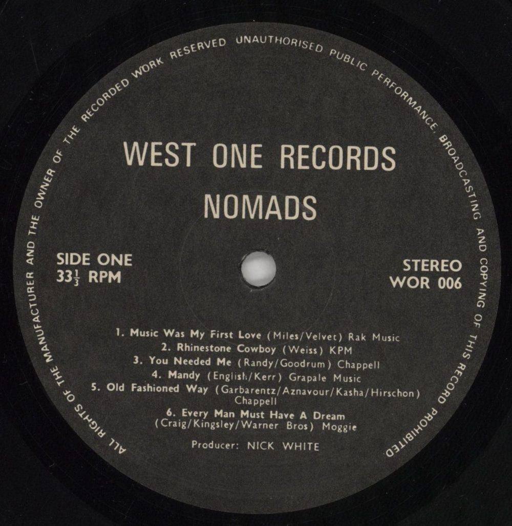 The Nomads (Folk) Music UK Vinyl LP — RareVinyl.com