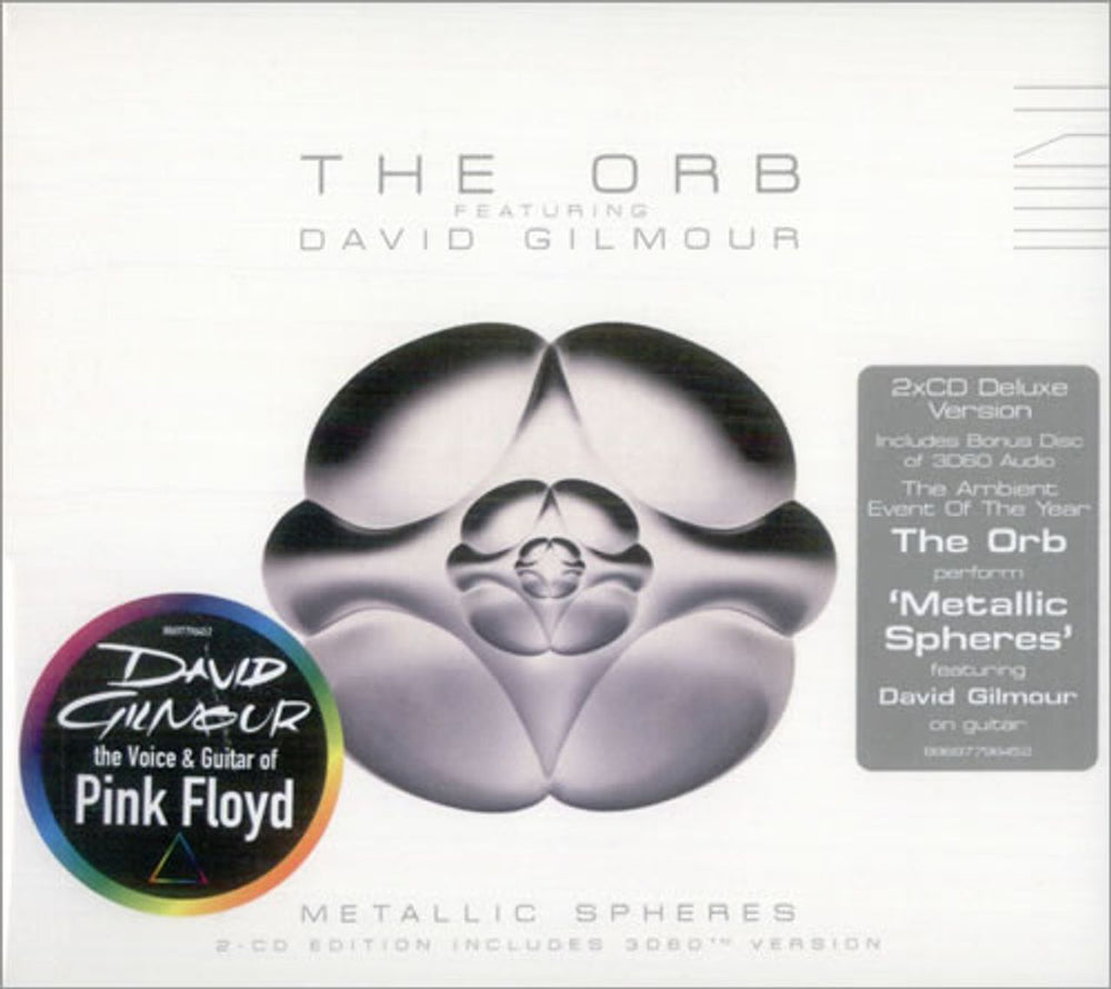 The Orb Metallic Spheres - stickered UK 2 CD album set (Double CD) 88697796452