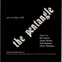 The Pentangle An Evening with Pentangle UK tour programme CONCERT PROGRAMME