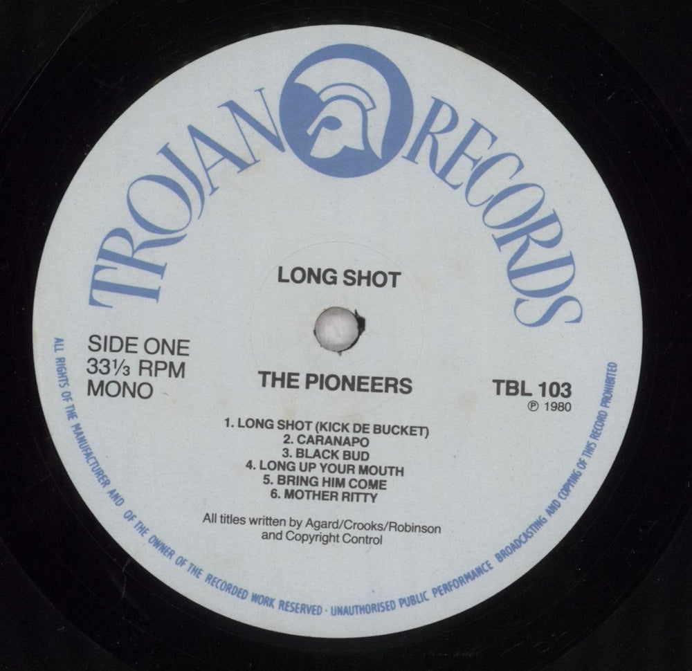 The Pioneers (Reggae) Long Shot - 2nd UK vinyl LP album (LP record) 7PILPLO840254