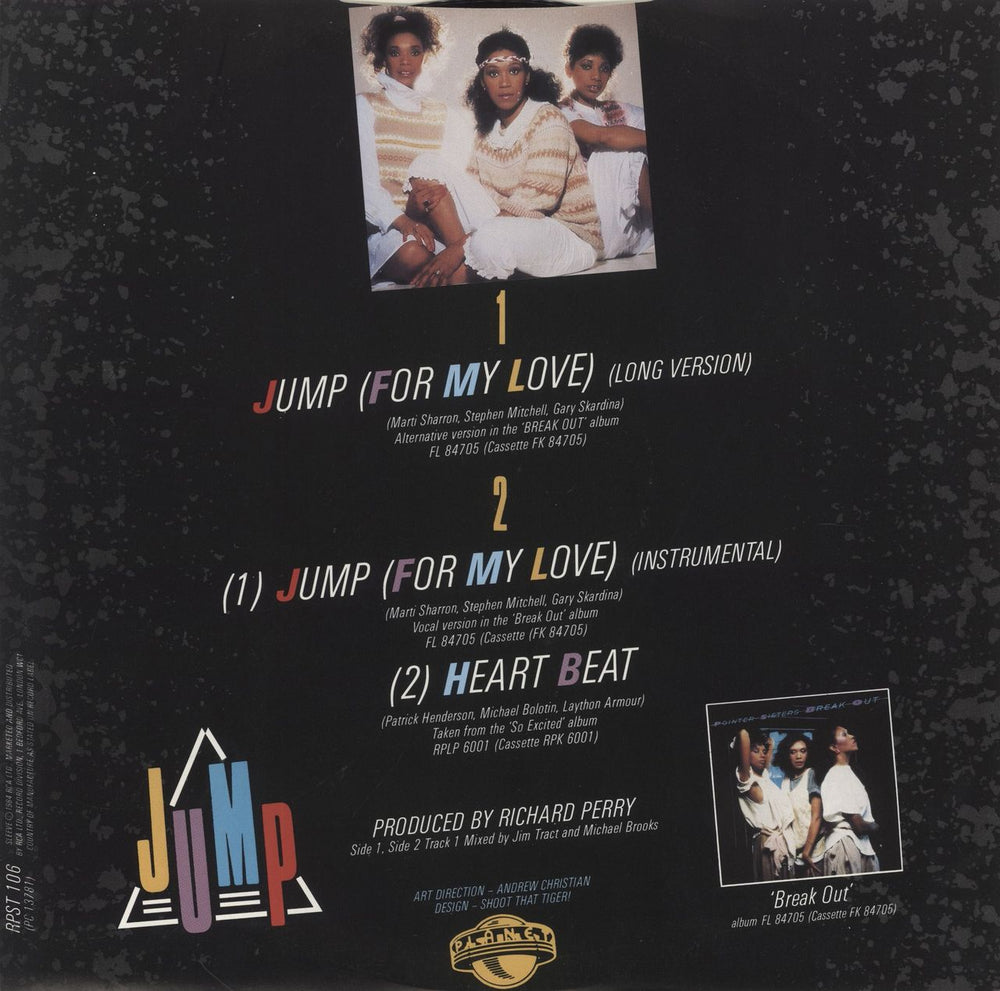 The Pointer Sisters Jump UK 12" vinyl single (12 inch record / Maxi-single)