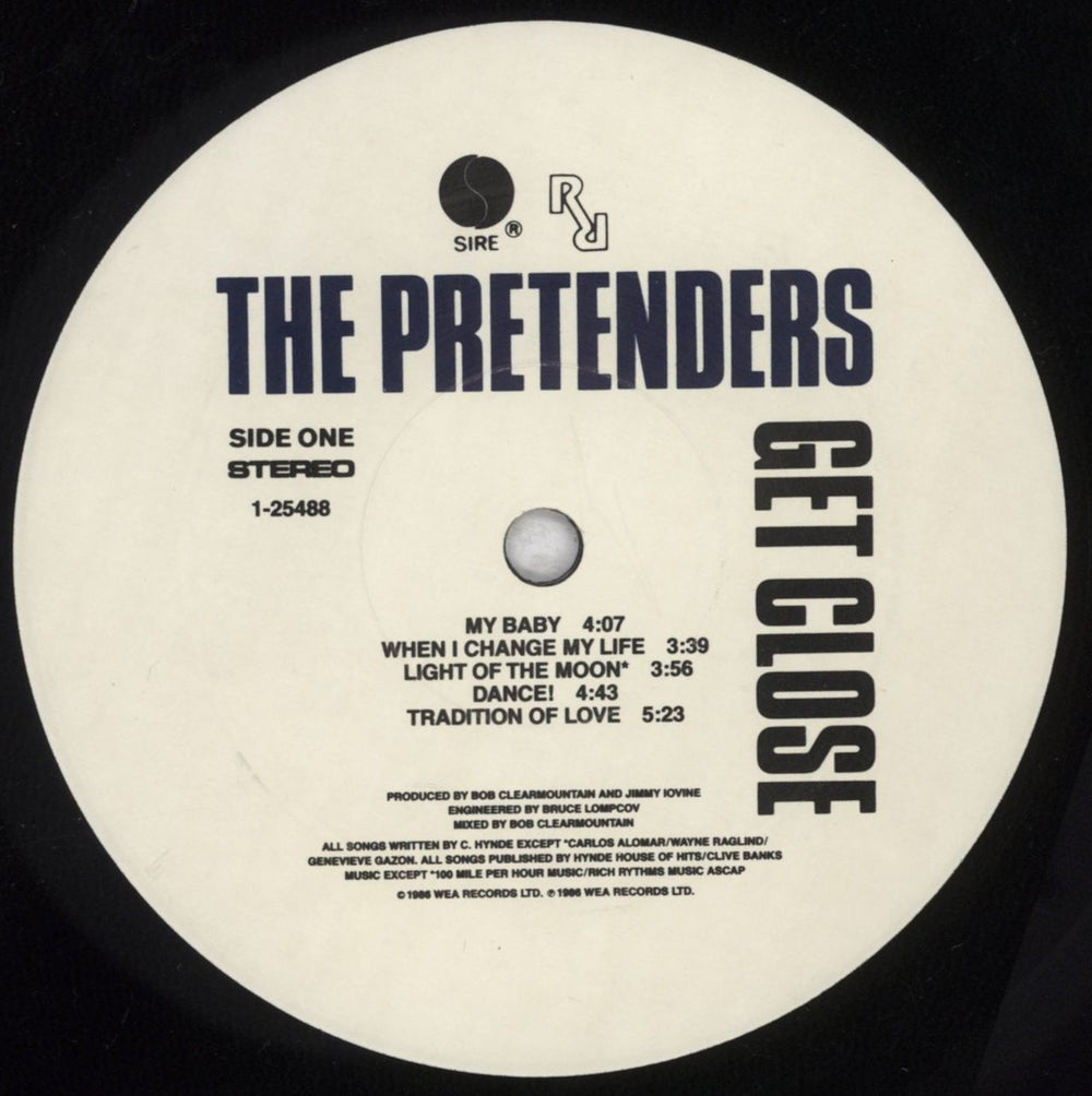 The Pretenders Get Close - Shrink US vinyl LP album (LP record) PTNLPGE841066