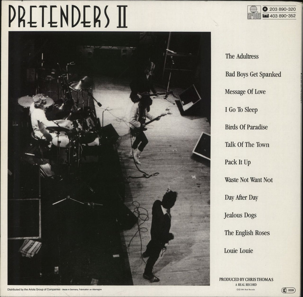 The Pretenders Pretenders II German vinyl LP album (LP record)