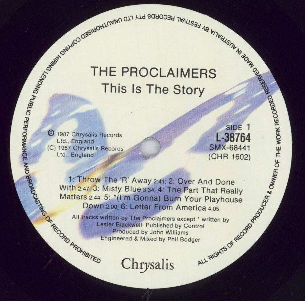 The Proclaimers This Is The Story Australian Vinyl LP — RareVinyl.com