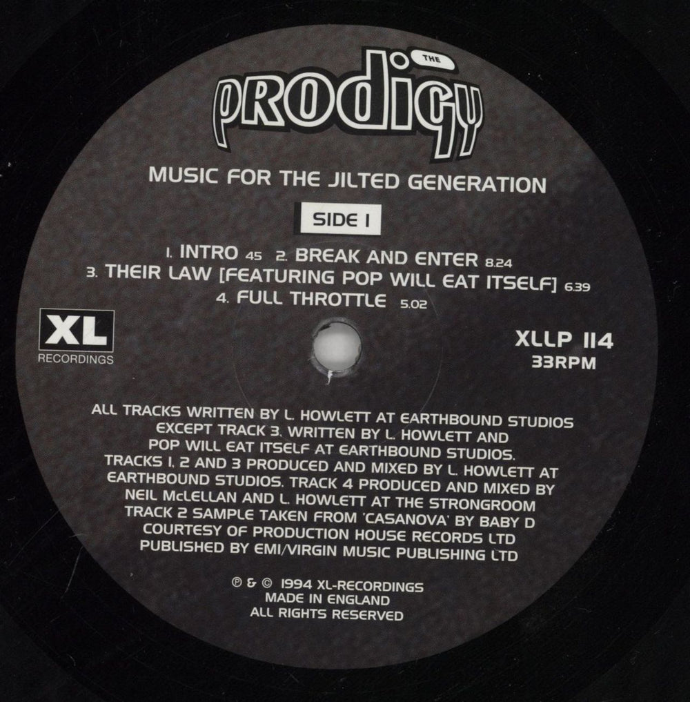 The Prodigy Music For The Jilted Generation UK 2-LP vinyl record set (Double LP Album) PDG2LMU440536