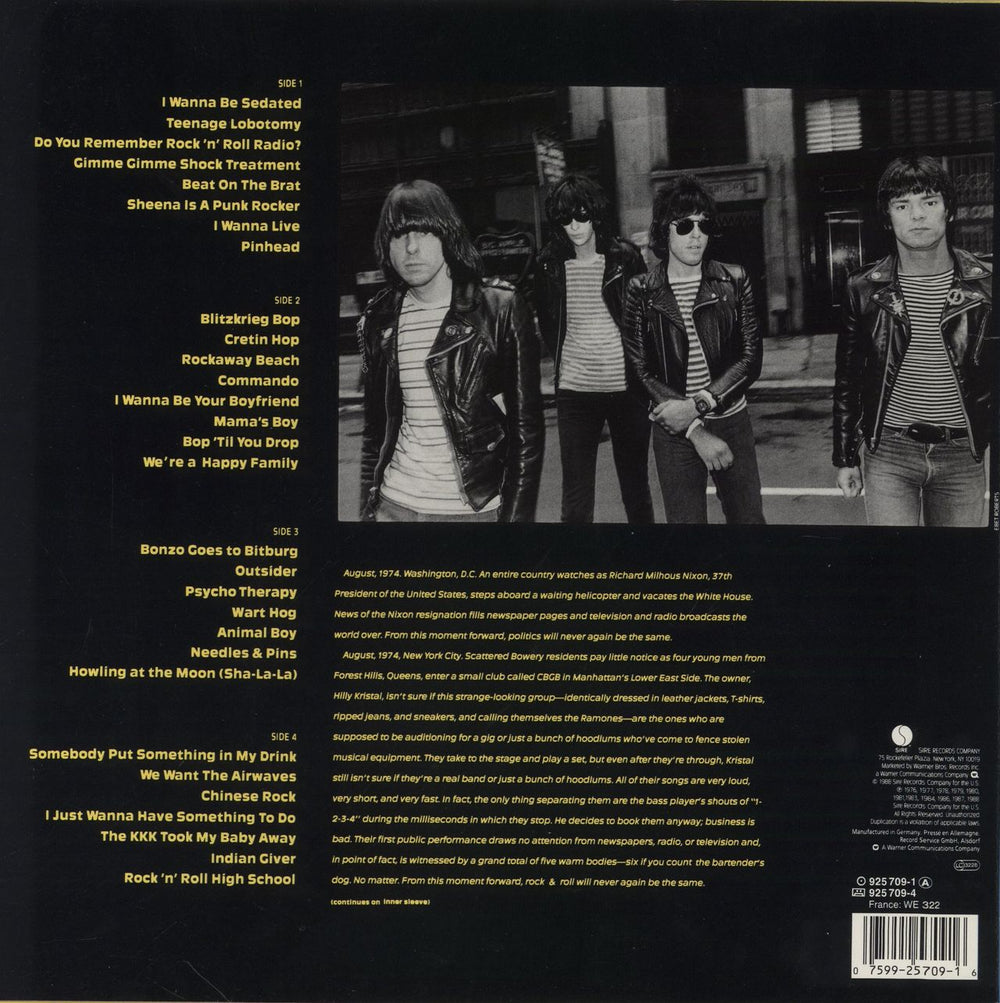 The Ramones Ramones Mania German 2-LP vinyl record set (Double LP Album) 075992570916