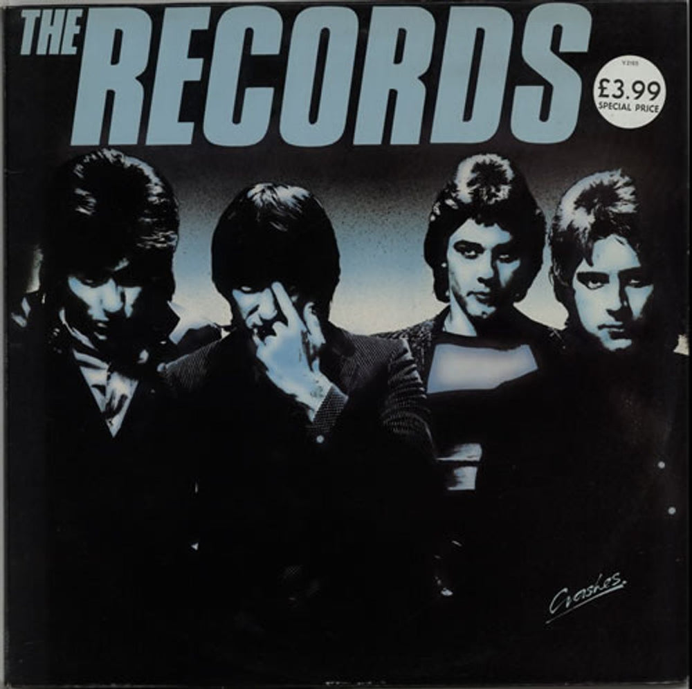 The Records Crashes UK vinyl LP album (LP record) V2155