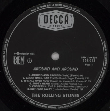 The Rolling Stones Around And Around - 10.65 French vinyl LP album (LP record) ROLLPAR841858