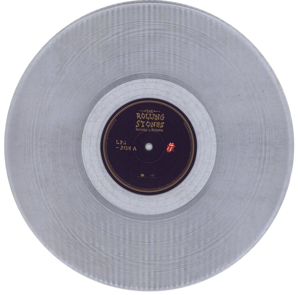 The Rolling Stones Bridges To Bremen - 180gm Clear Vinyl UK 3-LP vinyl record set (Triple LP Album) ROL3LBR838957