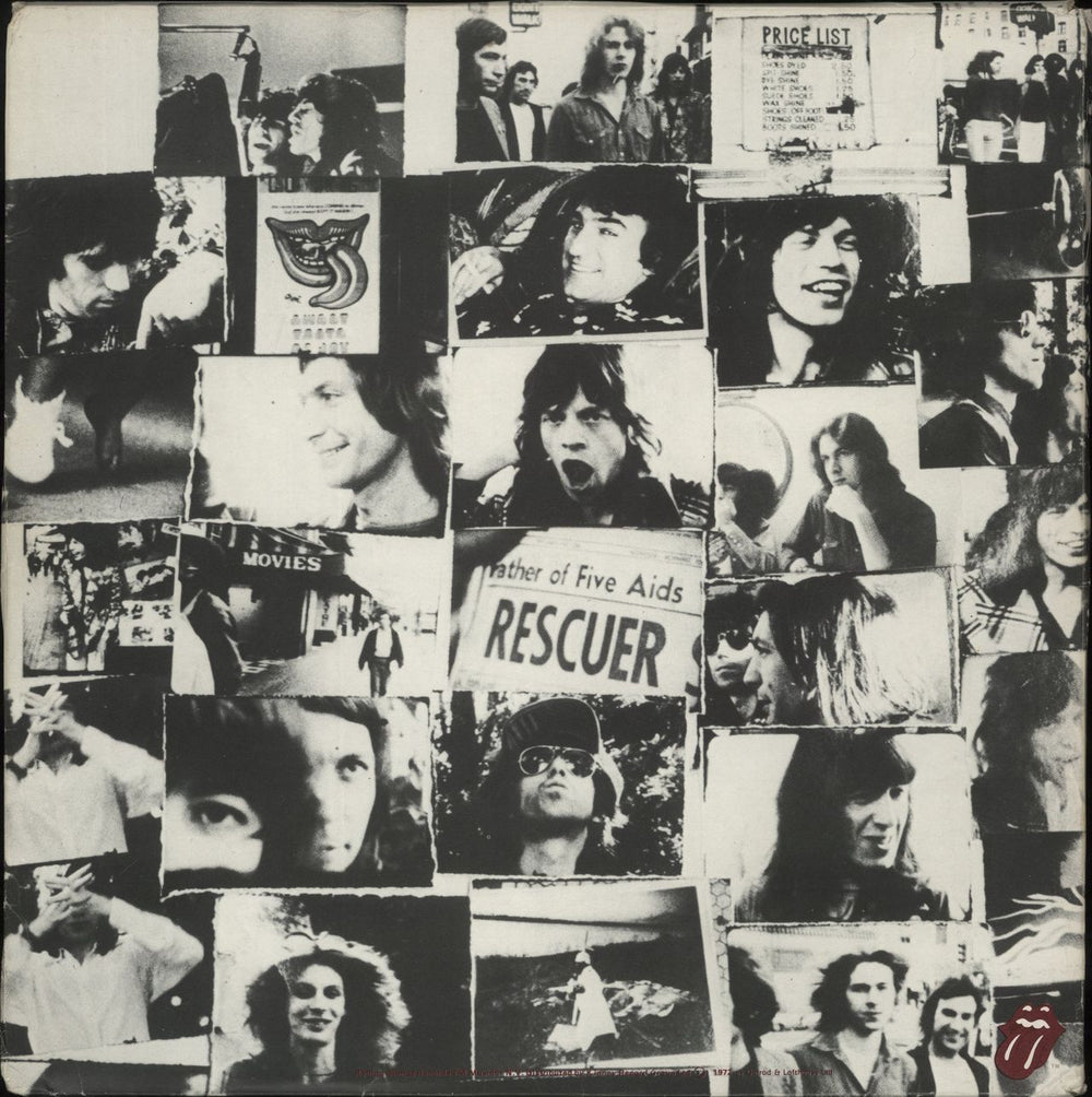 The Rolling Stones Exile On Main St + Postcards - EX UK 2-LP