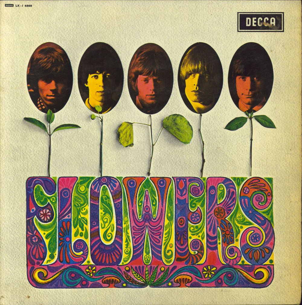 The Rolling Stones Flowers - Original Red Label Mono Italian vinyl LP album (LP record) LK-14888