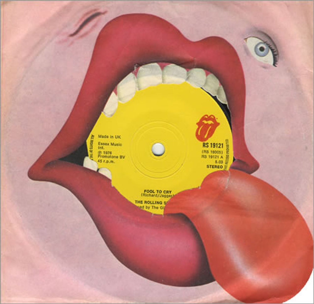 The Rolling Stones Fool To Cry UK 7" vinyl single (7 inch record / 45) RS19121