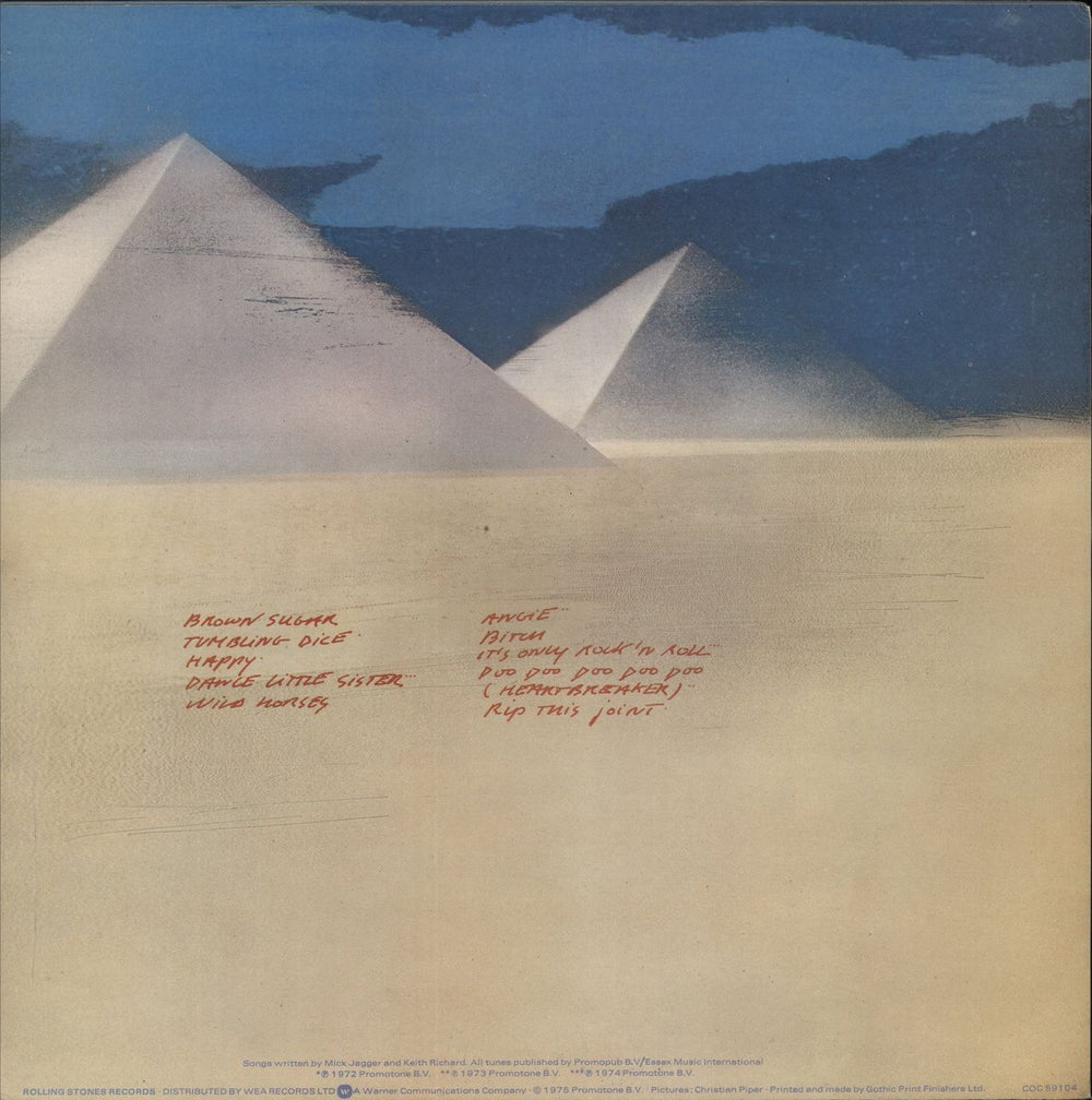 The Rolling Stones Made In The Shade - Stickered P/S - EX UK vinyl LP album (LP record)