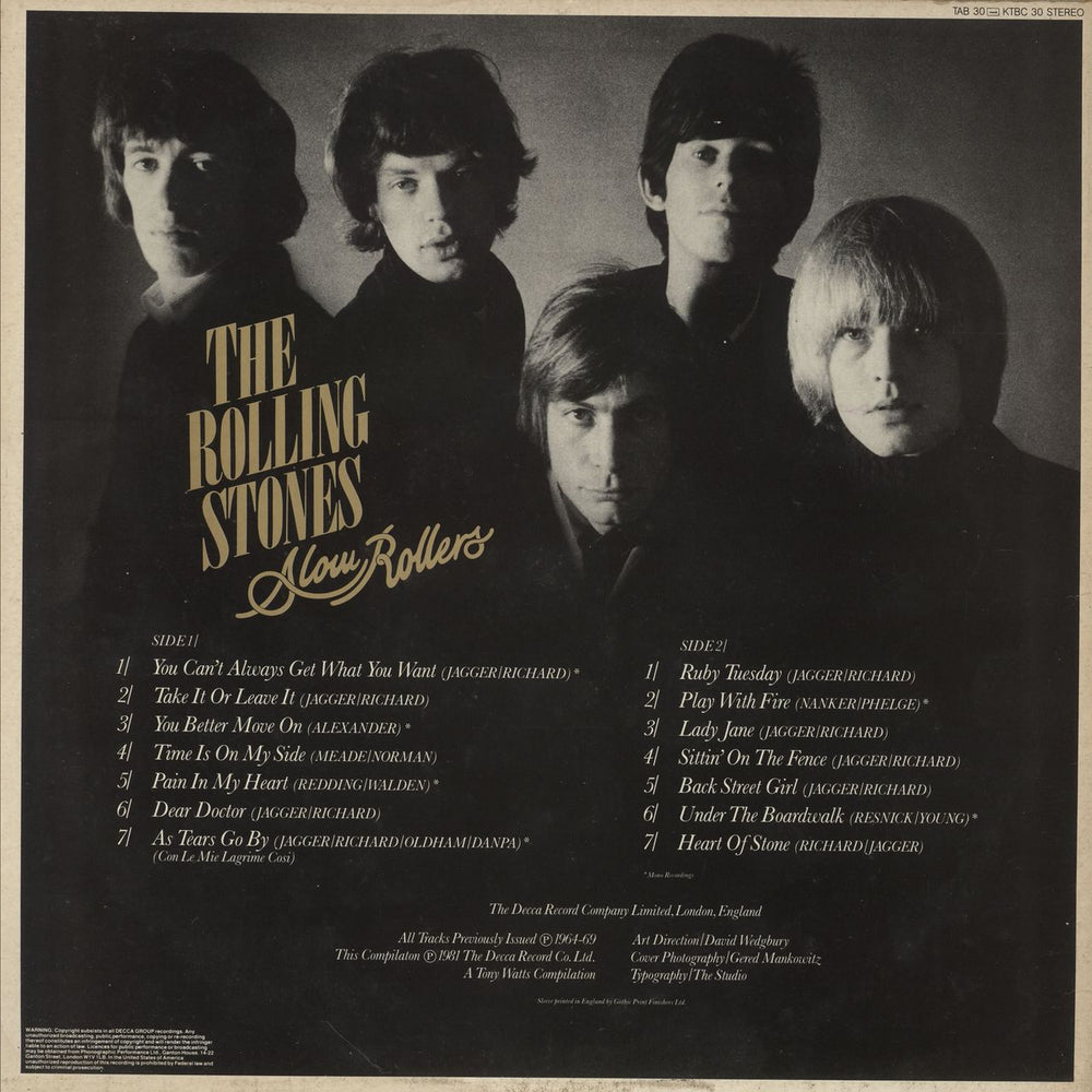 The Rolling Stones Slow Rollers - EX UK vinyl LP album (LP record)