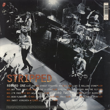 The Rolling Stones Stripped - EX UK 2-LP vinyl record set (Double LP Album) 724384104016