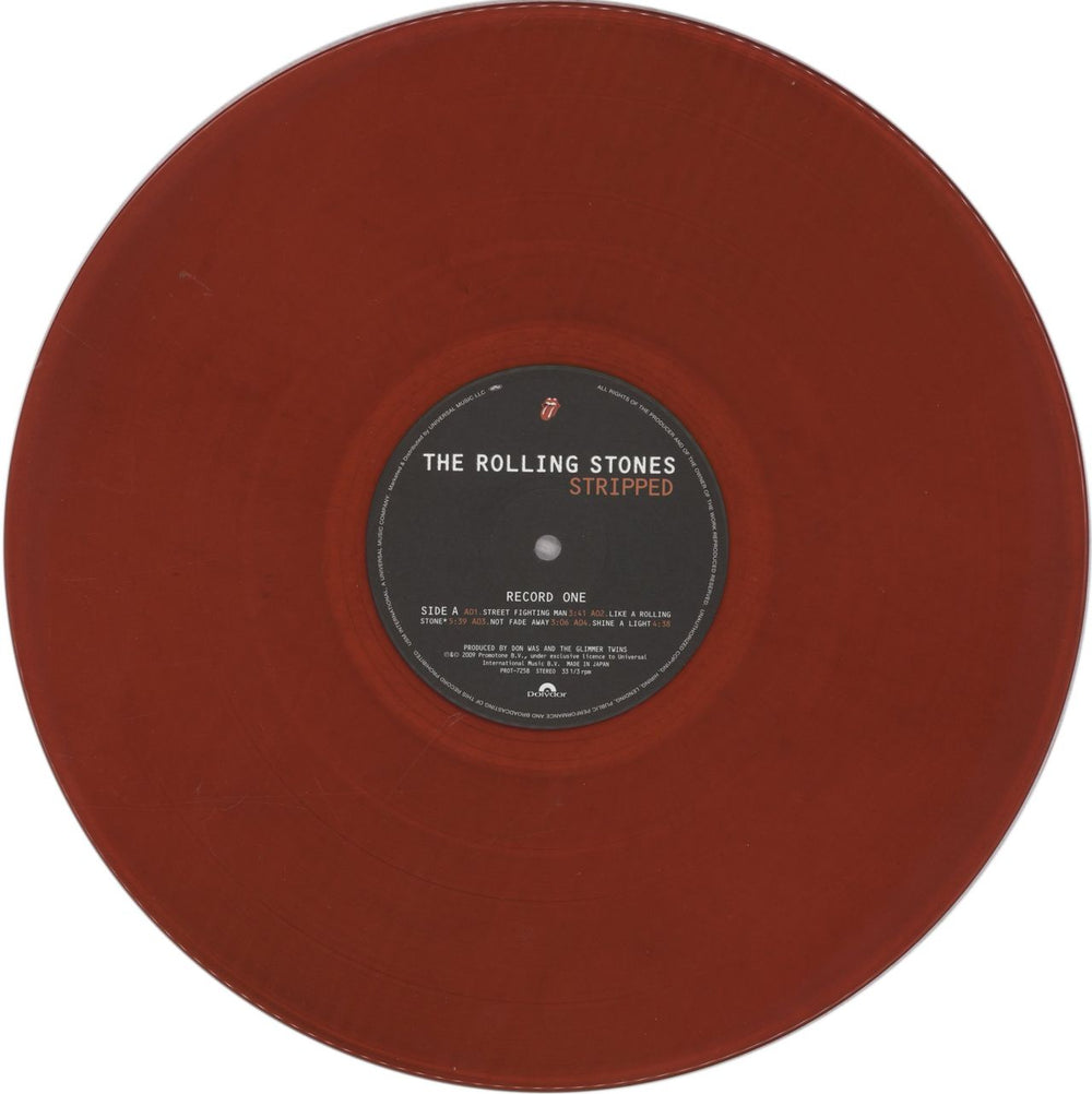 The Rolling Stones Stripped - Red Vinyl - RS No.9 Harajuku
