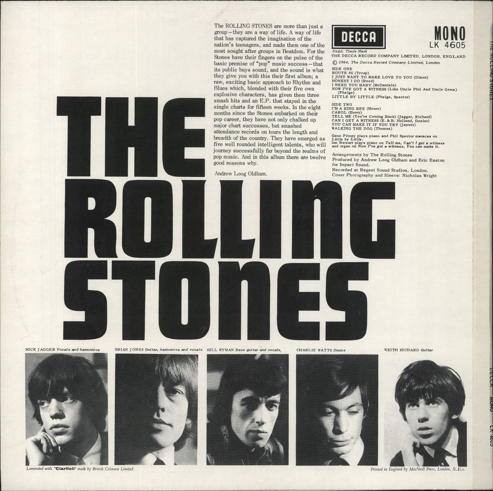 The Rolling Stones The Rolling Stones - 4th UK vinyl LP album (LP record)