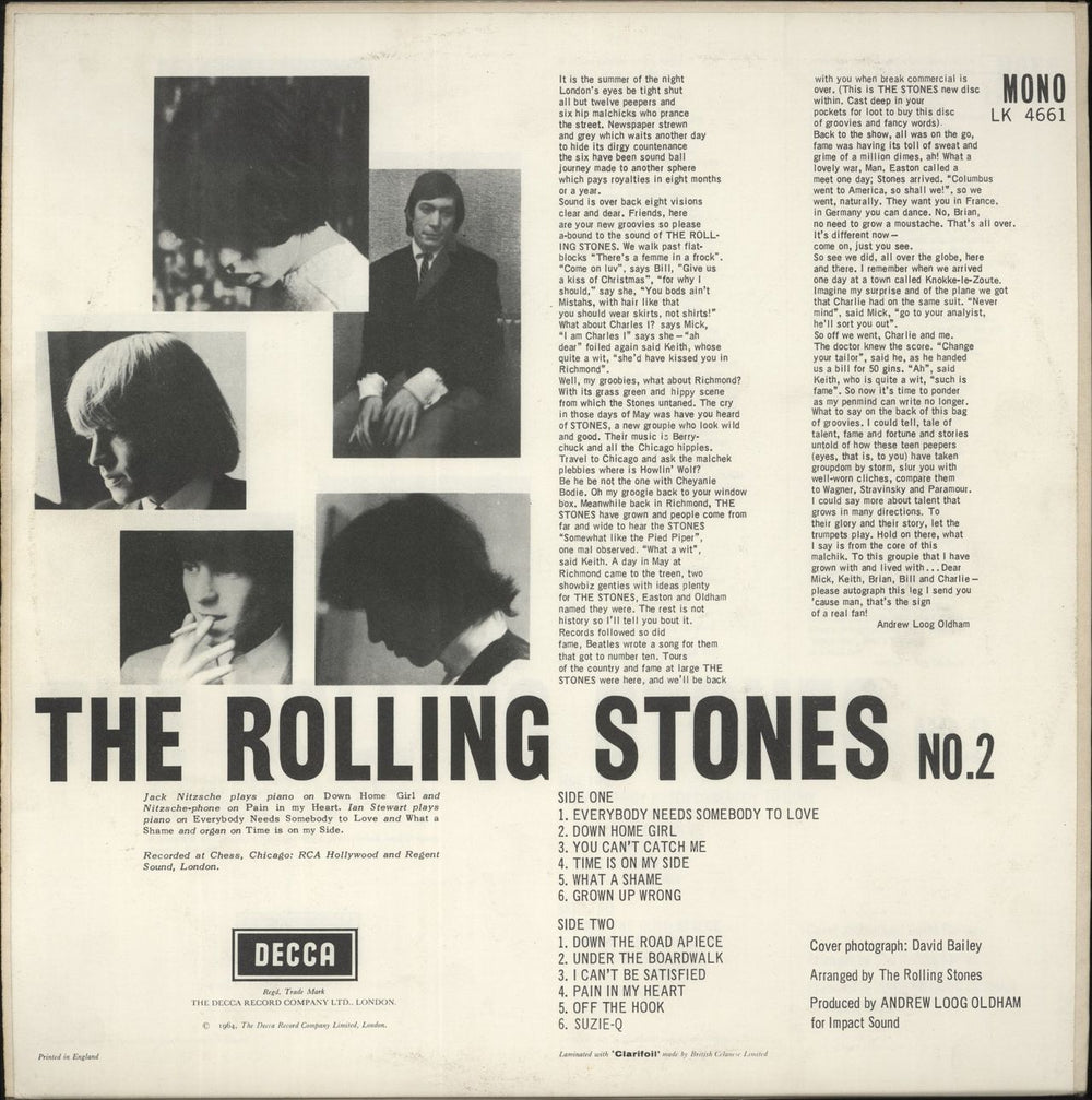 The Rolling Stones The Rolling Stones No. 2 - 1st + Slick - EX/VG