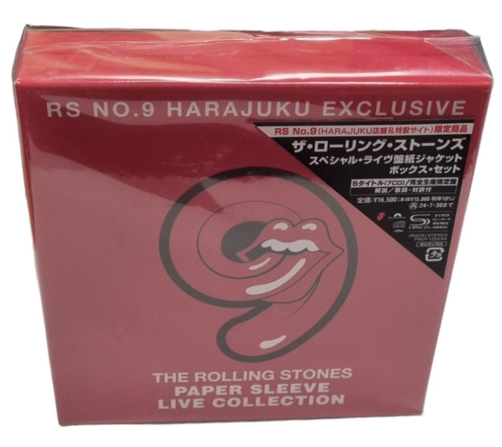 The Rolling Stones The Rolling Stones Paper Sleeve Live Collection - SHM-CD  - Sealed Japanese Cd album box set