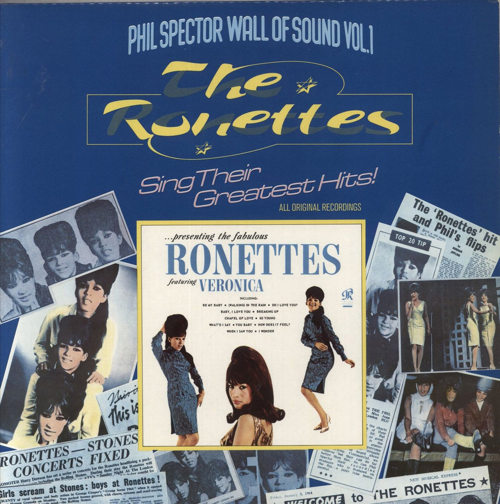 The Ronettes Sing Their Greatest Hits - EX UK vinyl LP album (LP record) 2307003