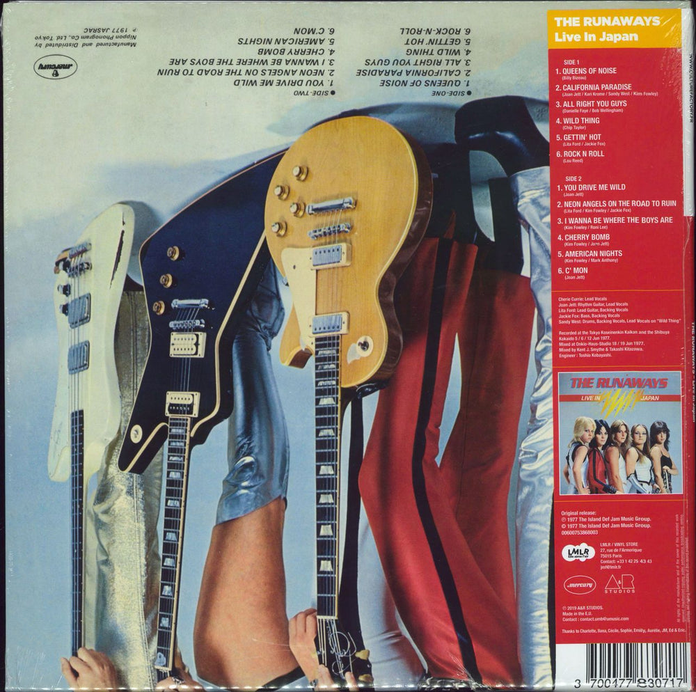 The Runaways Live In Japan - Red Vinyl - Sealed UK vinyl LP album (LP record) 3700477830717