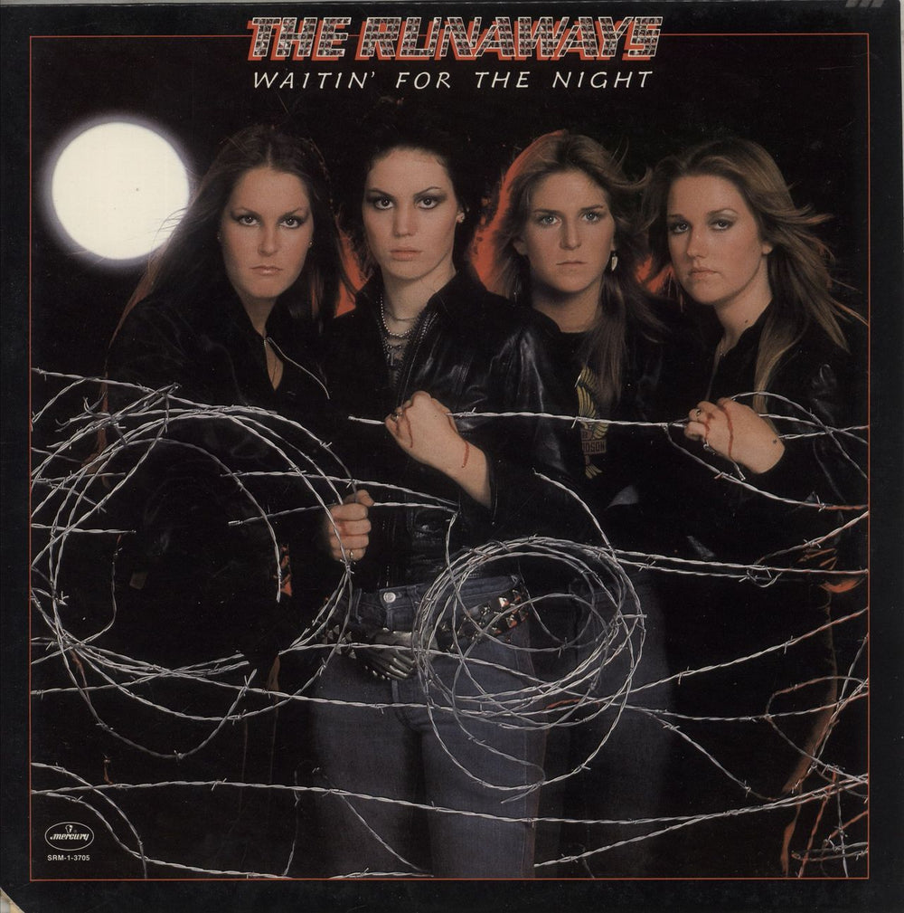 The Runaways Waitin' For The Night UK vinyl LP album (LP record) 9100047