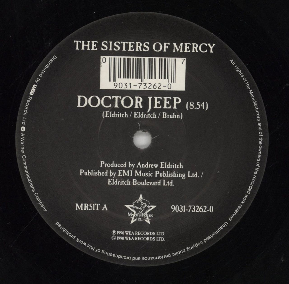 The Sisters Of Mercy Doctor Jeep UK 12" vinyl single (12 inch record / Maxi-single) SOM12DO28049