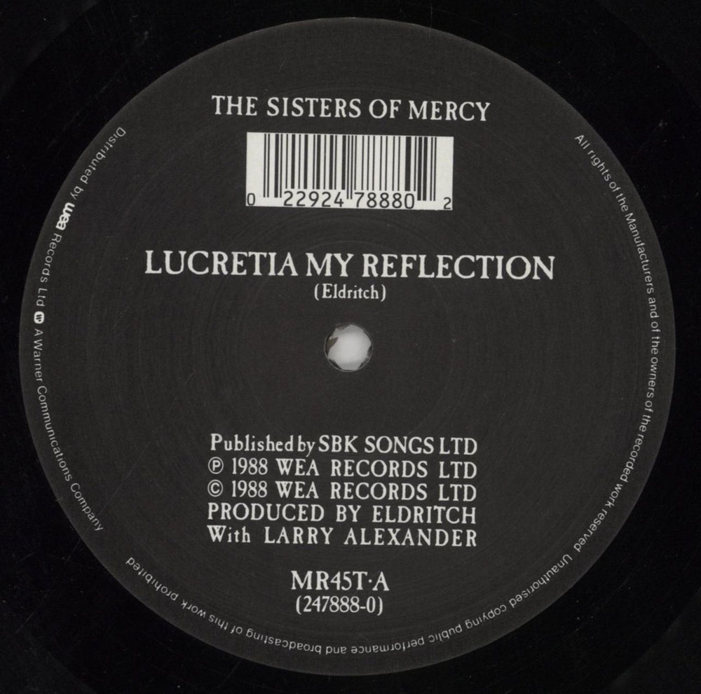 The Sisters Of Mercy Lucretia My Reflection - EX UK 12" vinyl single (12 inch record / Maxi-single) SOM12LU826113