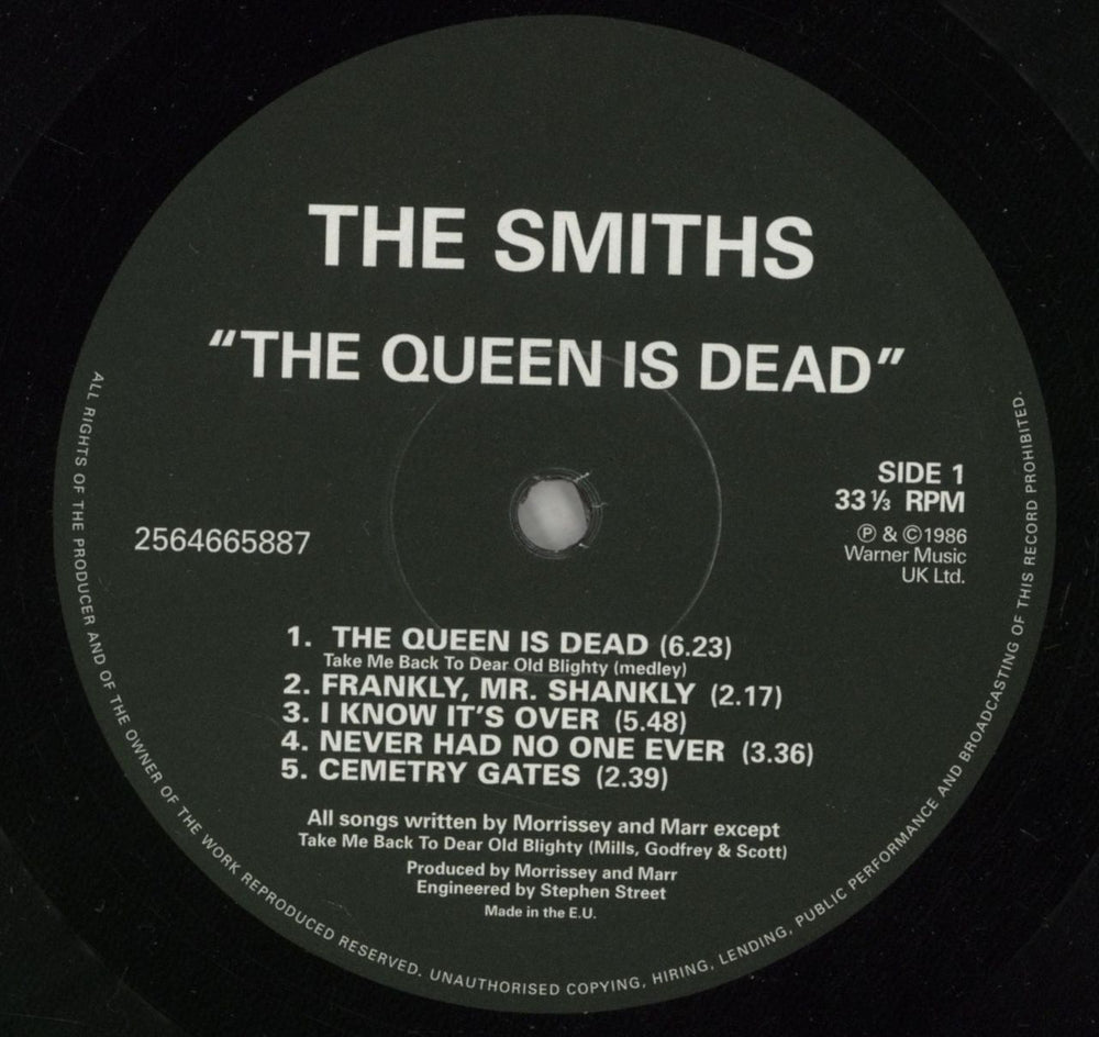 The Smiths The Queen Is Dead - 180 Gram Vinyl - EX UK vinyl LP album (LP record) SMILPTH871603