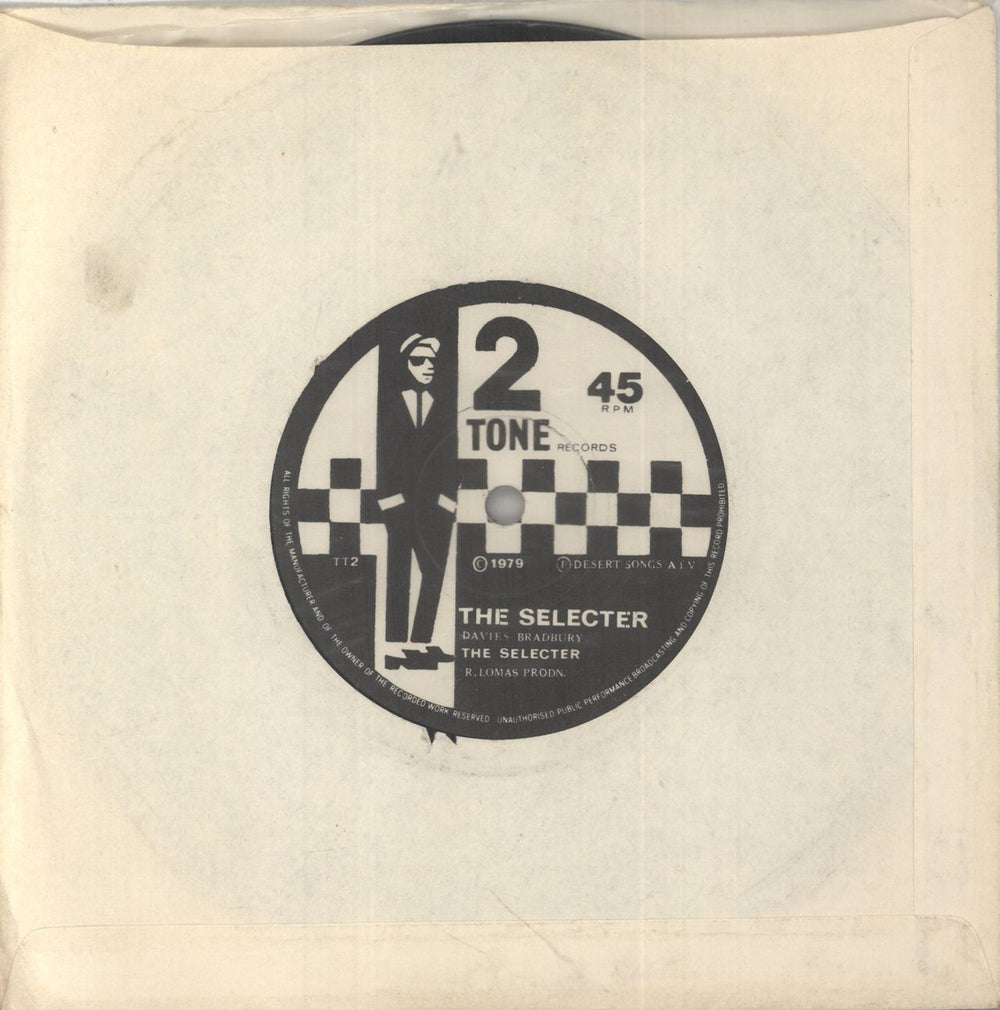The Specials Gangsters - 1st + Stamped Sleeve - EX UK 7" vinyl single (7 inch record / 45)