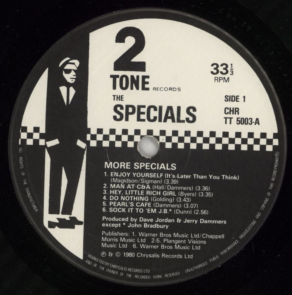 The Specials More Specials + Poster - VG UK vinyl LP album (LP record) SPELPMO866251