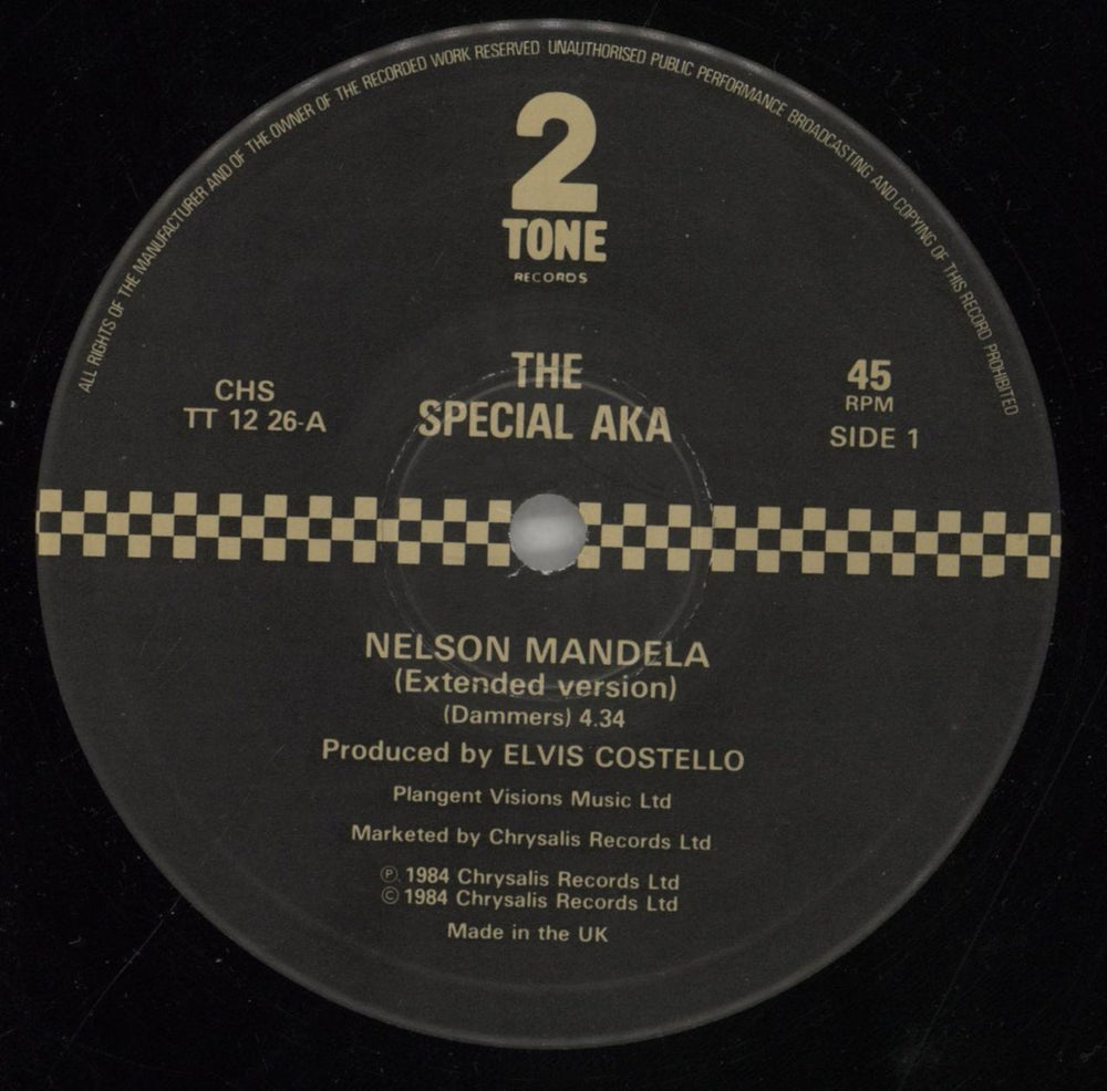 The Specials Nelson Mandela UK 12" vinyl single (12 inch record / Maxi-single) SPE12NE858373