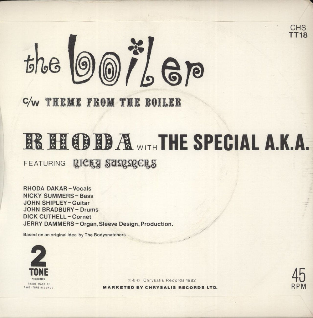 The Specials The Boiler - Paper label - EX UK 7" vinyl single (7 inch record / 45)