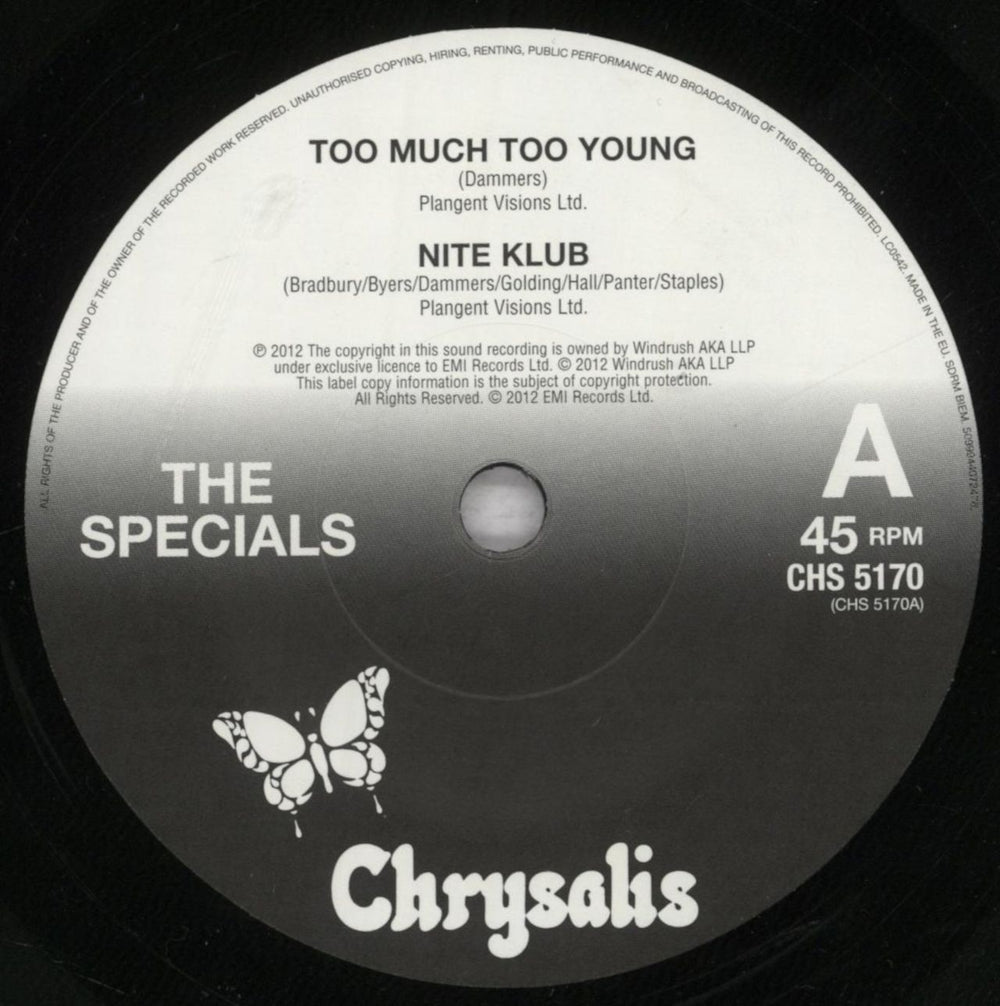 The Specials The Specials E.P. Live! - Record Store Day UK 7" vinyl single (7 inch record / 45) SPE07TH836496