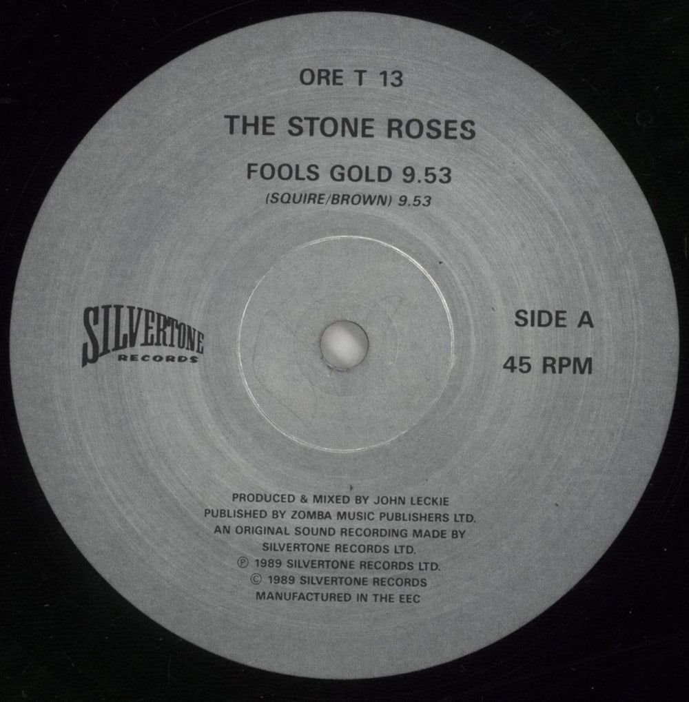 The Stone Roses Fools Gold - 2nd - EX UK 12" vinyl single (12 inch record / Maxi-single) STO12FO317619