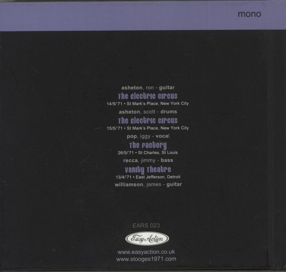 The Stooges You Want My Action UK 4-CD album set 5060174950124