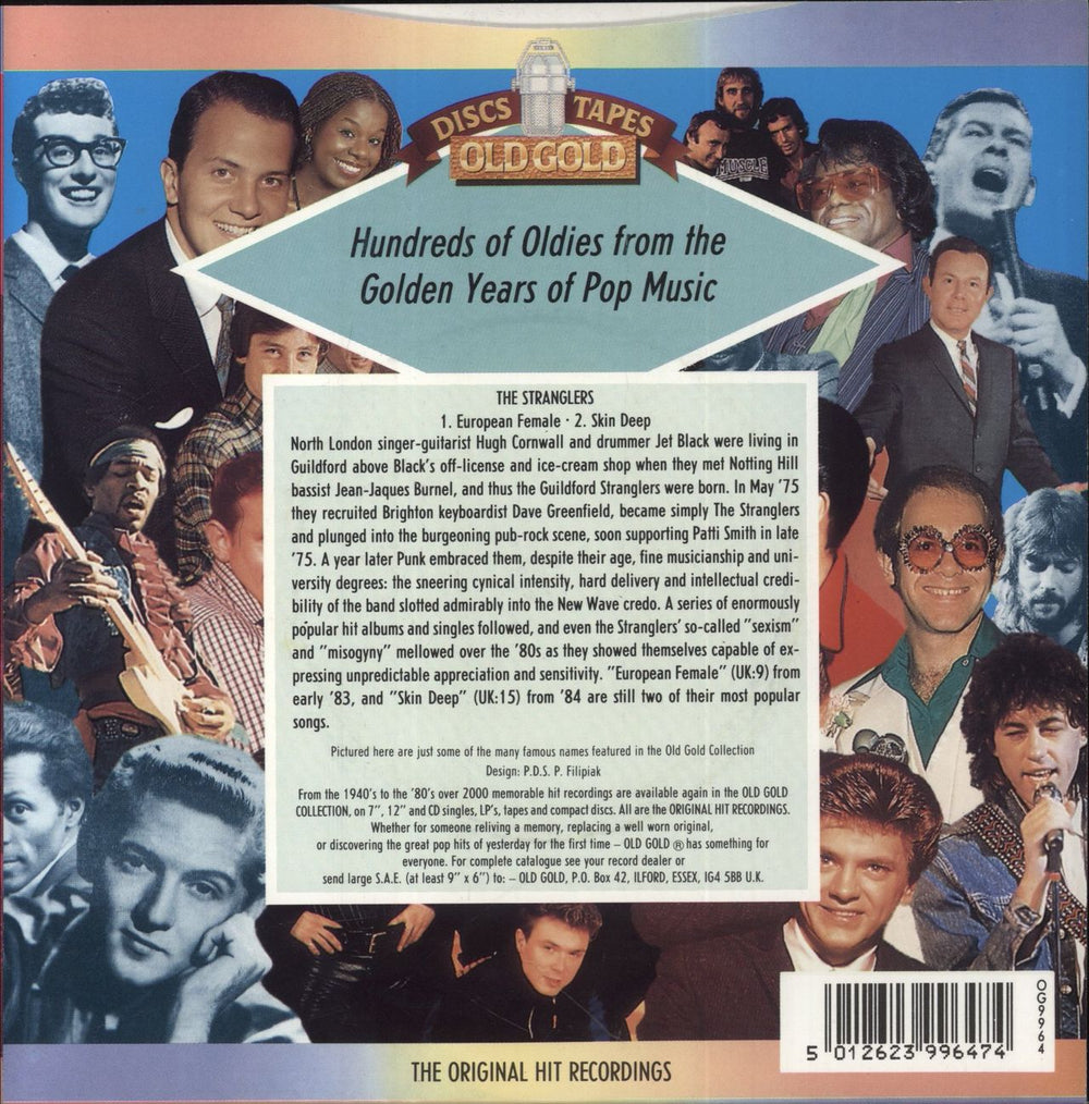 The Stranglers European Female / Skin Deep UK 7" vinyl single (7 inch record / 45) 5012623996474